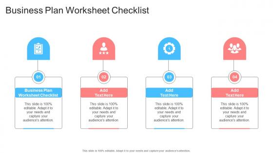 Business Plan Worksheet Checklist In Powerpoint And Google Slides Cpb