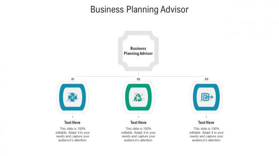 Business planning advisor ppt powerpoint presentation gallery influencers cpb