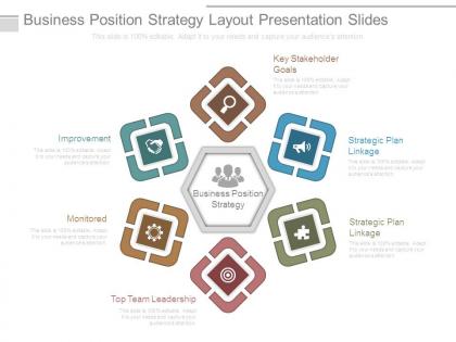 Business position strategy layout presentation slides