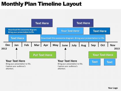 Business powerpoint examples plan timeline layout templates ppt backgrounds for slides