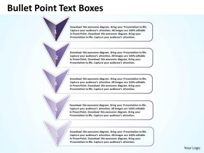Business powerpoint templates bullet text link boxes 2007 sales ppt slides