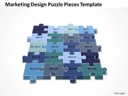 Business powerpoint templates marketing design strategy puzzle pieces sales ppt slides