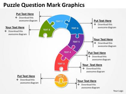 Business powerpoint templates puzzle question mark graphics sales ppt slides