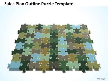 Business Powerpoint Templates Sales Plan Outline Puzzle Ppt Slides