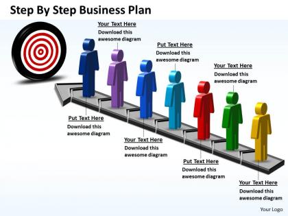 Business Powerpoint Templates Step By Plan Sales Ppt Slides