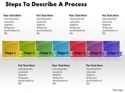 Business powerpoint templates steps to describe process sales ppt slides 7 stages
