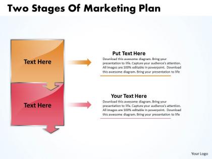 Business powerpoint templates two state diagram ppt of marketing plan sales slides 2 stages
