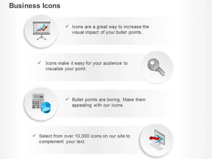 Business presentation and pie chart key to success ppt icons graphics