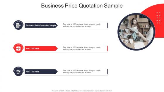 Business Price Quotation Sample In Powerpoint And Google Slides Cpb