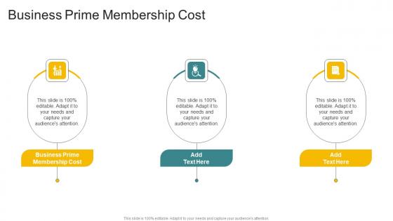 Business Prime Membership Cost In Powerpoint And Google Slides Cpb
