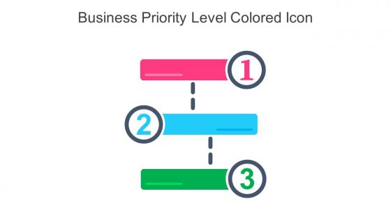 Business Priority Level Colored Icon In Powerpoint Pptx Png And Editable Eps Format