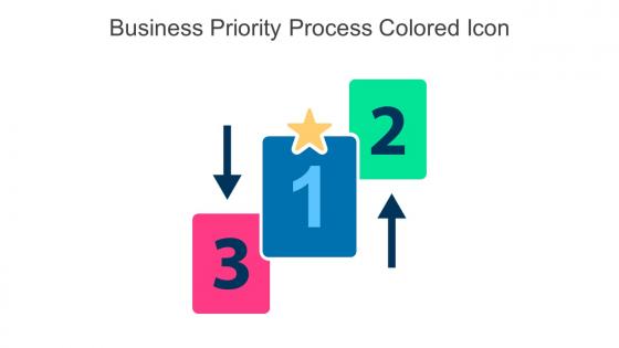 Business Priority Process Colored Icon In Powerpoint Pptx Png And Editable Eps Format
