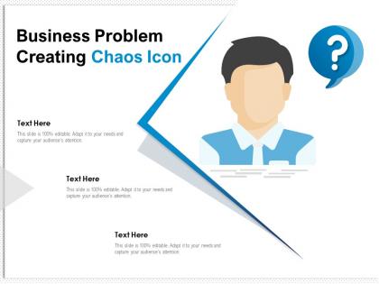 Business problem creating chaos icon