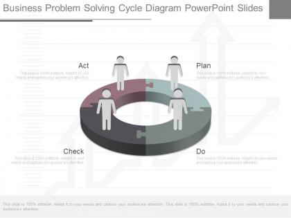 Business problem solving cycle diagram powerpoint slides