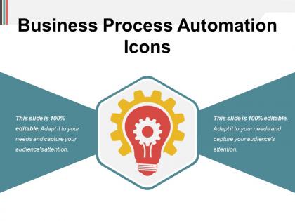 Business process automation icons powerpoint shapes