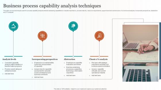 Business Process Capability Analysis Techniques