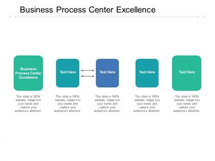 Business process center excellence ppt powerpoint presentation visual aids example file cpb