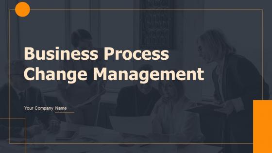 Business Process Change Management Powerpoint Presentation Slides