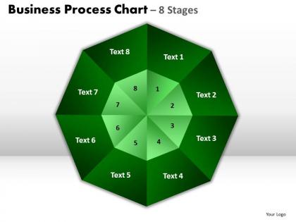 Business process chart 8 stages powerpoint slides and ppt templates 0412