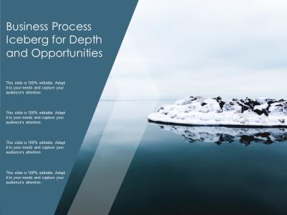 Business process iceberg for depth and opportunities