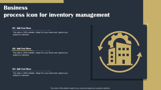 Business Process Icon For Inventory Management