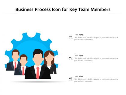 Business process icon for key team members