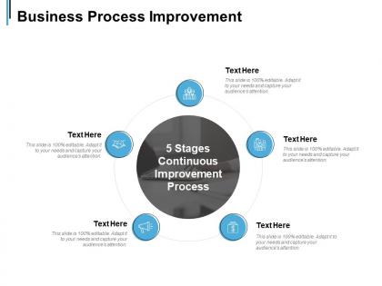 Business process improvement 5 stages continuous ppt powerpoint presentation slides rules