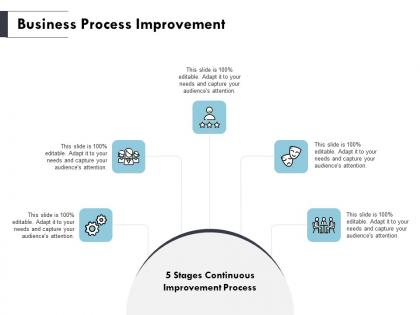 Business process improvement gears ppt powerpoint presentation outline icons
