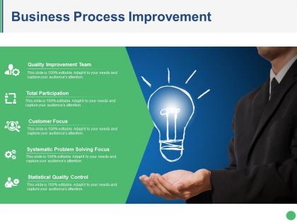 Business process improvement powerpoint slide presentation guidelines