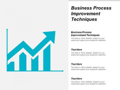 Business process improvement techniques ppt powerpoint presentation file graphics design cpb