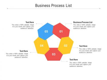 Business process list ppt powerpoint presentation portfolio layout cpb
