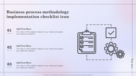 Business Process Methodology Implementation Checklist Icon