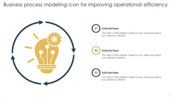 Business Process Modeling Icon For Improving Operational Efficiency