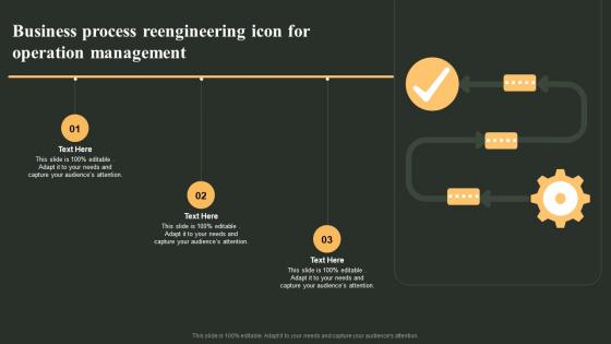Business Process Reengineering Icon For Operation Management
