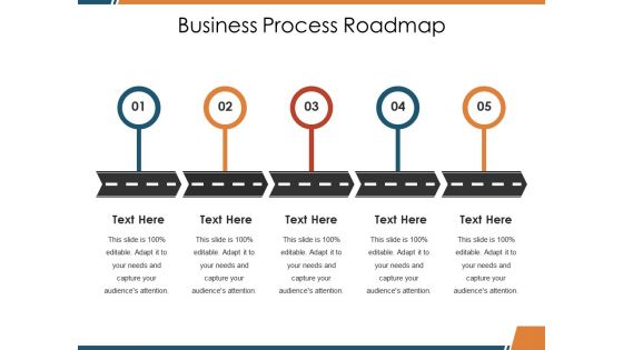 Business process roadmap ppt shapes