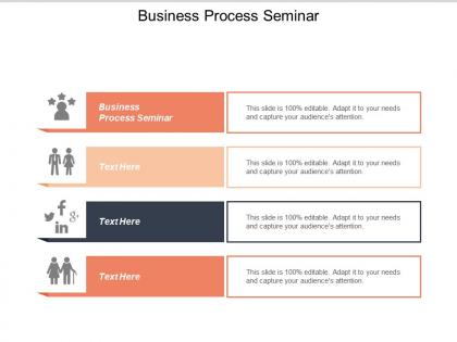 Business process seminar ppt powerpoint presentation styles visual aids cpb