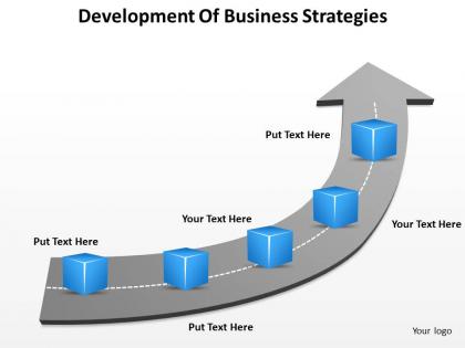 Business processes development of strategies powerpoint templates
