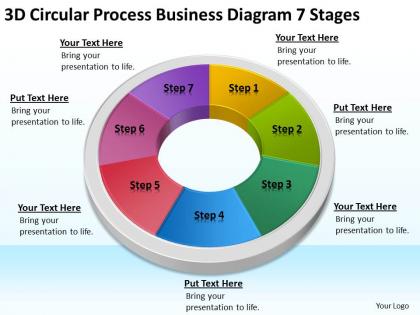 Business processes diagram 7 stages powerpoint templates ppt backgrounds for slides