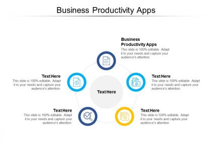 Business productivity apps ppt powerpoint presentation inspiration graphic tips cpb
