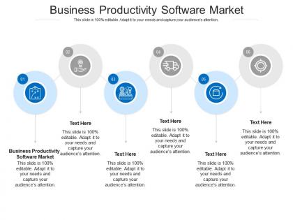 Business productivity software market ppt powerpoint presentation slides microsoft cpb