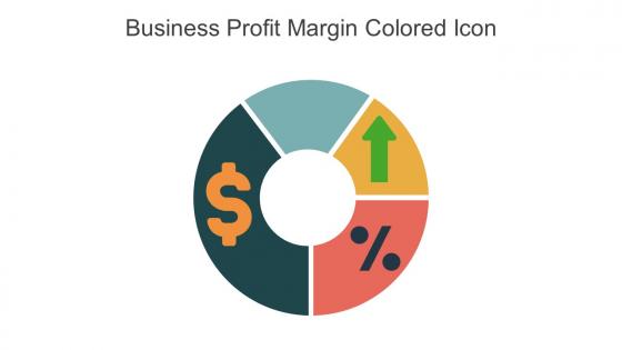 Business Profit Margin Colored Icon In Powerpoint Pptx Png And Editable Eps Format