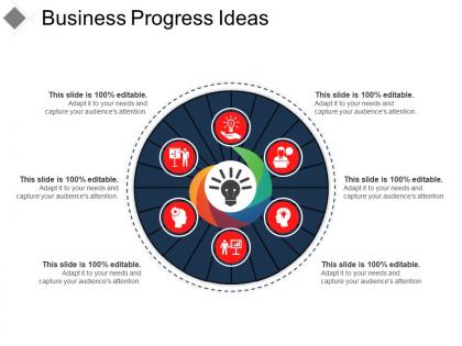 Business progress ideas sample of ppt presentation