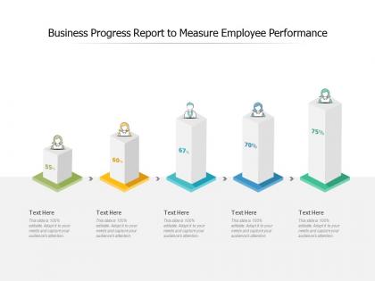 Business progress report to measure employee performance