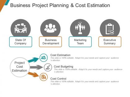 Business project planning and cost estimation ppt samples