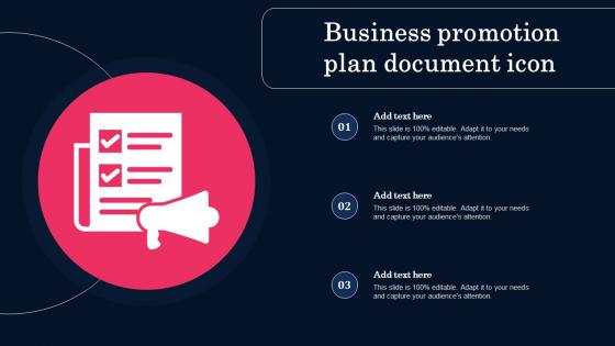 Business Promotion Plan Document Icon