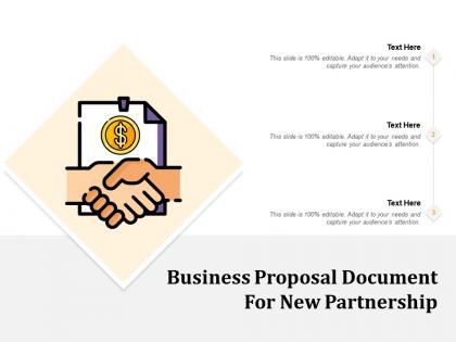 Business proposal document for new partnership