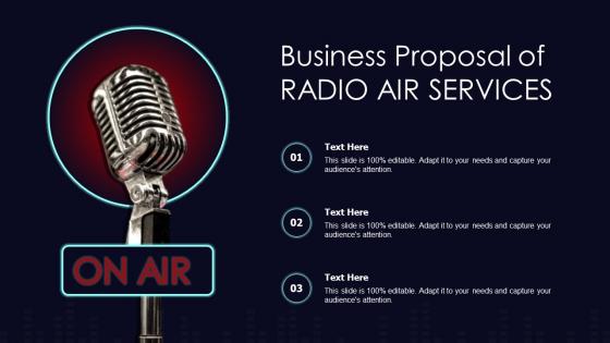 Business Proposal Of Radio Air Services Ppt Show Graphics Tutorials