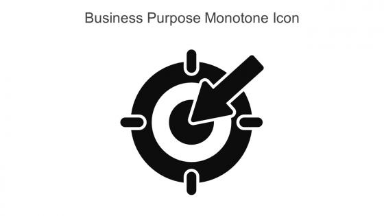 Business Purpose Monotone Icon In Powerpoint Pptx Png And Editable Eps Format
