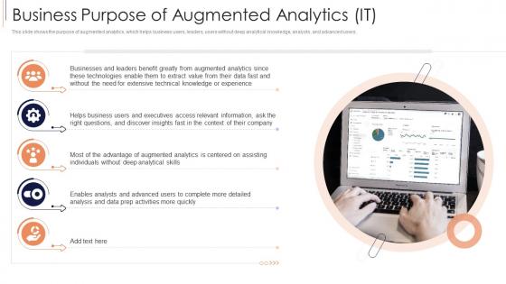 Business Purpose Of Augmented Analytics IT Ppt Clipart