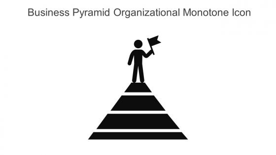 Business Pyramid Organizational Monotone Icon In Powerpoint Pptx Png And Editable Eps Format
